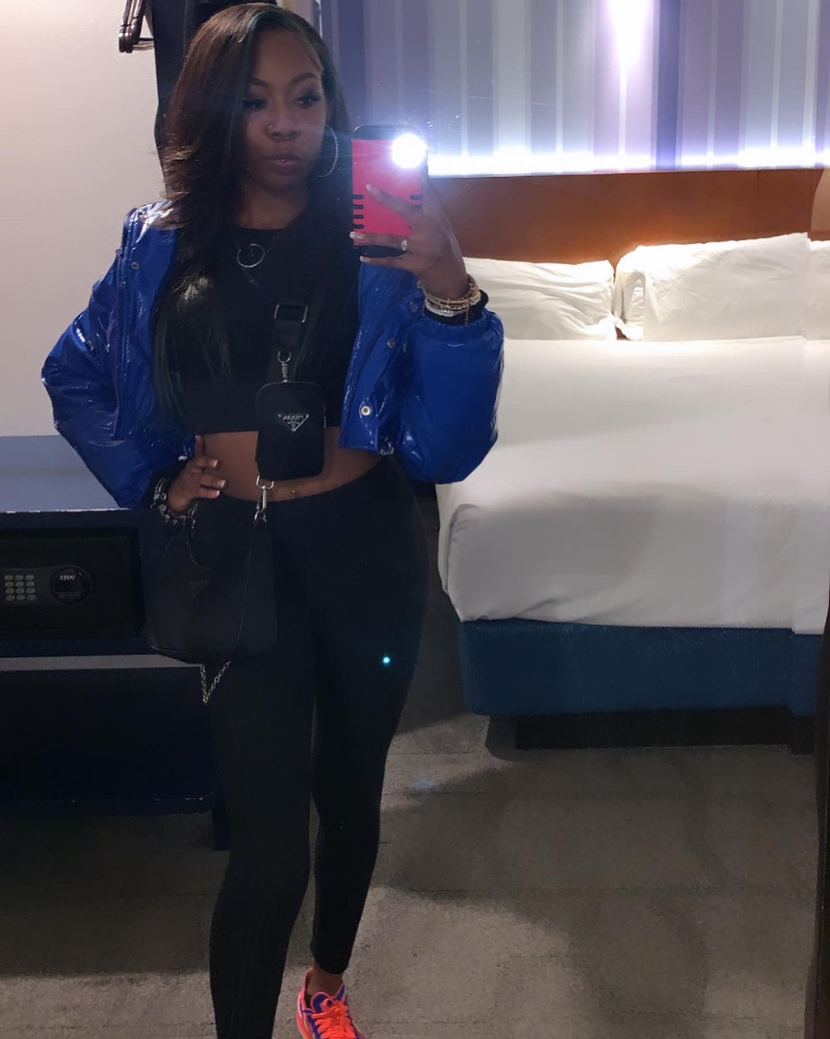 Crop puffer jacket